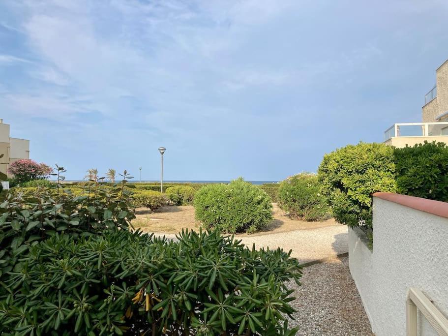 Le Grand Large 3 Pieces En Rez De Jardin, Avec Terrasse Et Acces Direct A La Plage A Pied Le Barcarès Dış mekan fotoğraf