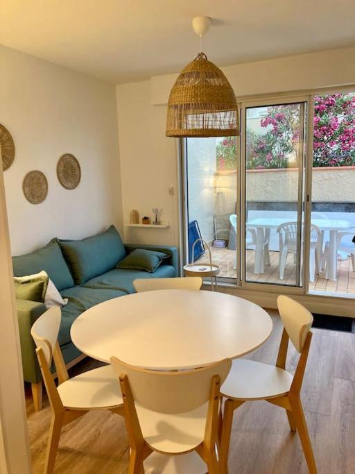 Le Grand Large 3 Pieces En Rez De Jardin, Avec Terrasse Et Acces Direct A La Plage A Pied Le Barcarès Dış mekan fotoğraf
