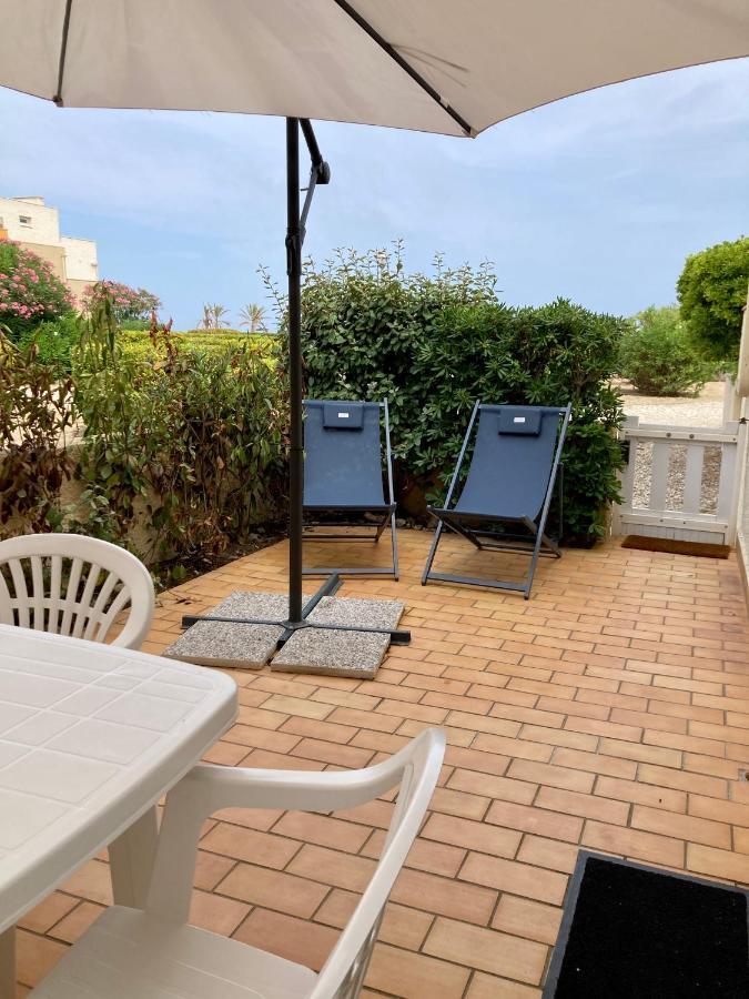 Le Grand Large 3 Pieces En Rez De Jardin, Avec Terrasse Et Acces Direct A La Plage A Pied Le Barcarès Dış mekan fotoğraf